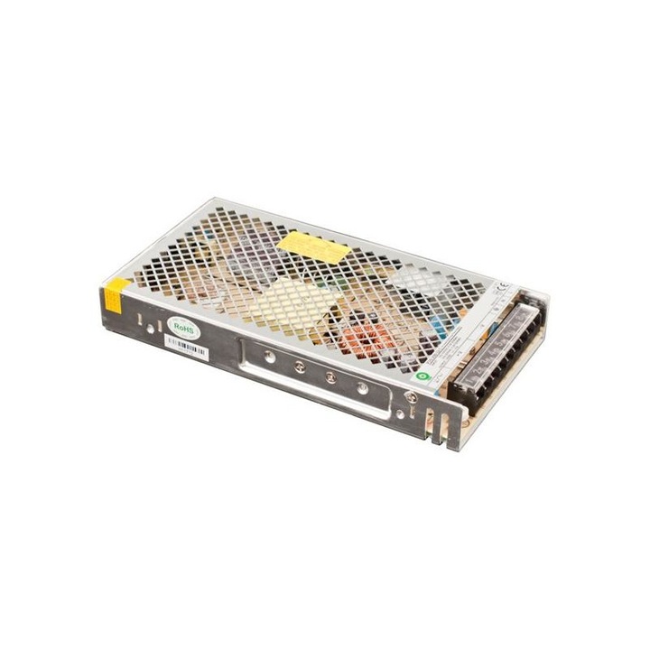 POS POWER 5123836 POS POWER POS-200-12-C 12V/17A 204W IP20 fém házas LED tápegység