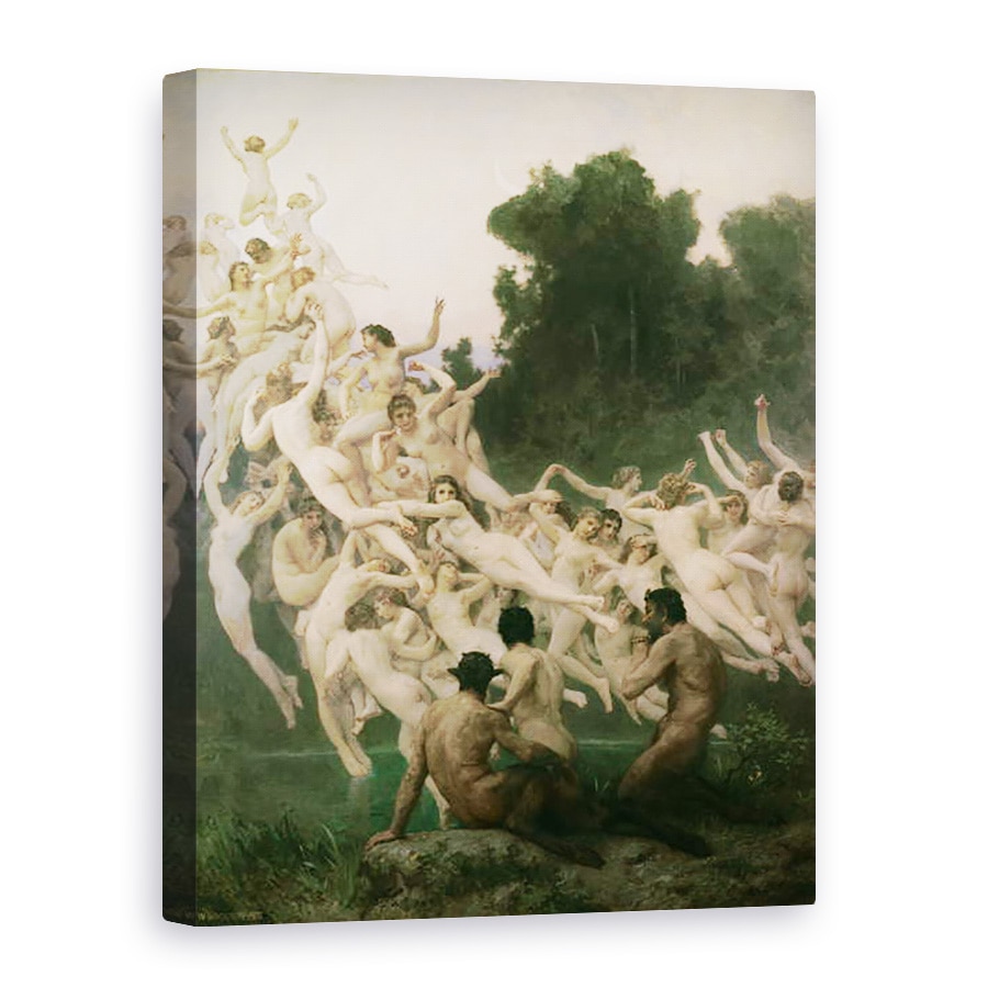 Tablou canvas - William-Adolphe Bouguereau - Oread-urile, 60 x 80 cm