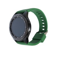 Curea Silicon 22mm, smartwatch Samsung Galaxy watch/Samsung Gear S3 46mm diagonala, 22mm latimea curelei, Verde