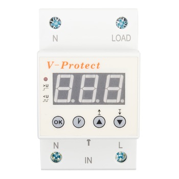 Releu protectie supratensiune digital reglabil VP-63A 3 Module Releu protectie supratensiune digital reglabil VP-63A 3 Module