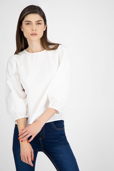 b.young, Bluza cu maneci trei sferturi bufante, Alb, XS b.young, Bluza cu maneci trei sferturi bufante, Alb, XS