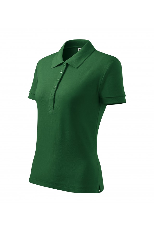 Tricou polo pentru femei, Verde sticla, 216-06, Verde