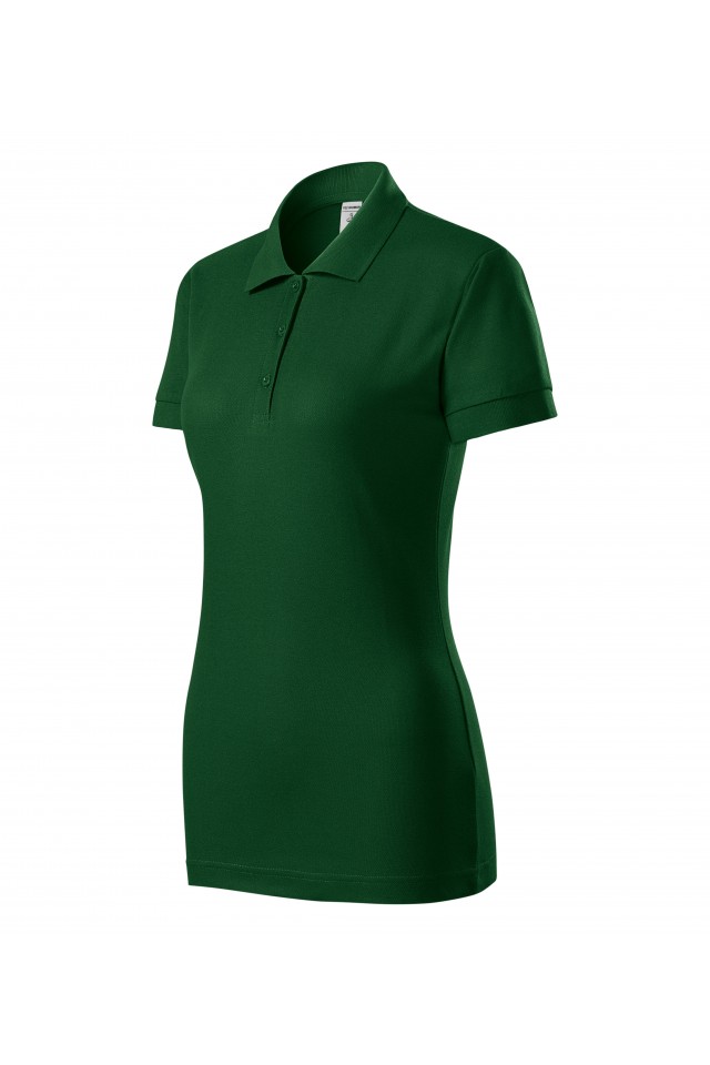 Tricou polo pentru femei, Verde sticla, P22-06, Verde