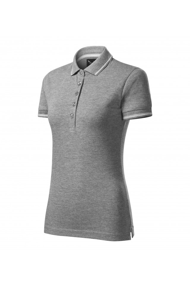 Tricou polo pentru femei, Gri inchis, 253-12, Gri