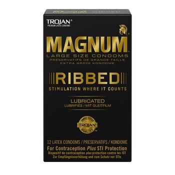 Prezervative MAGNUM RIBBED, 12 buc Prezervative MAGNUM RIBBED, 12 buc