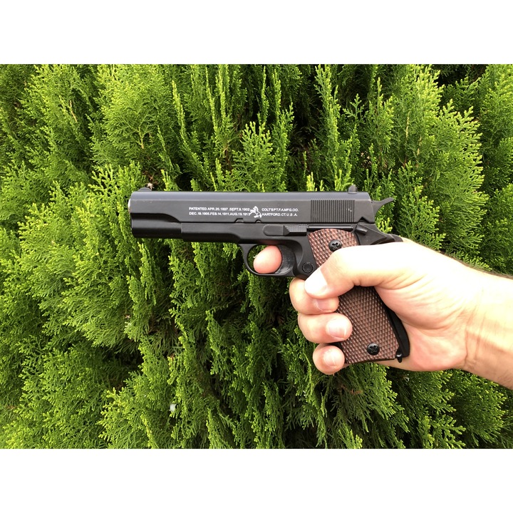 Pistol Airsoft Metalic C8, Calibru 6 mm, + 300 bile, FOXMAG24