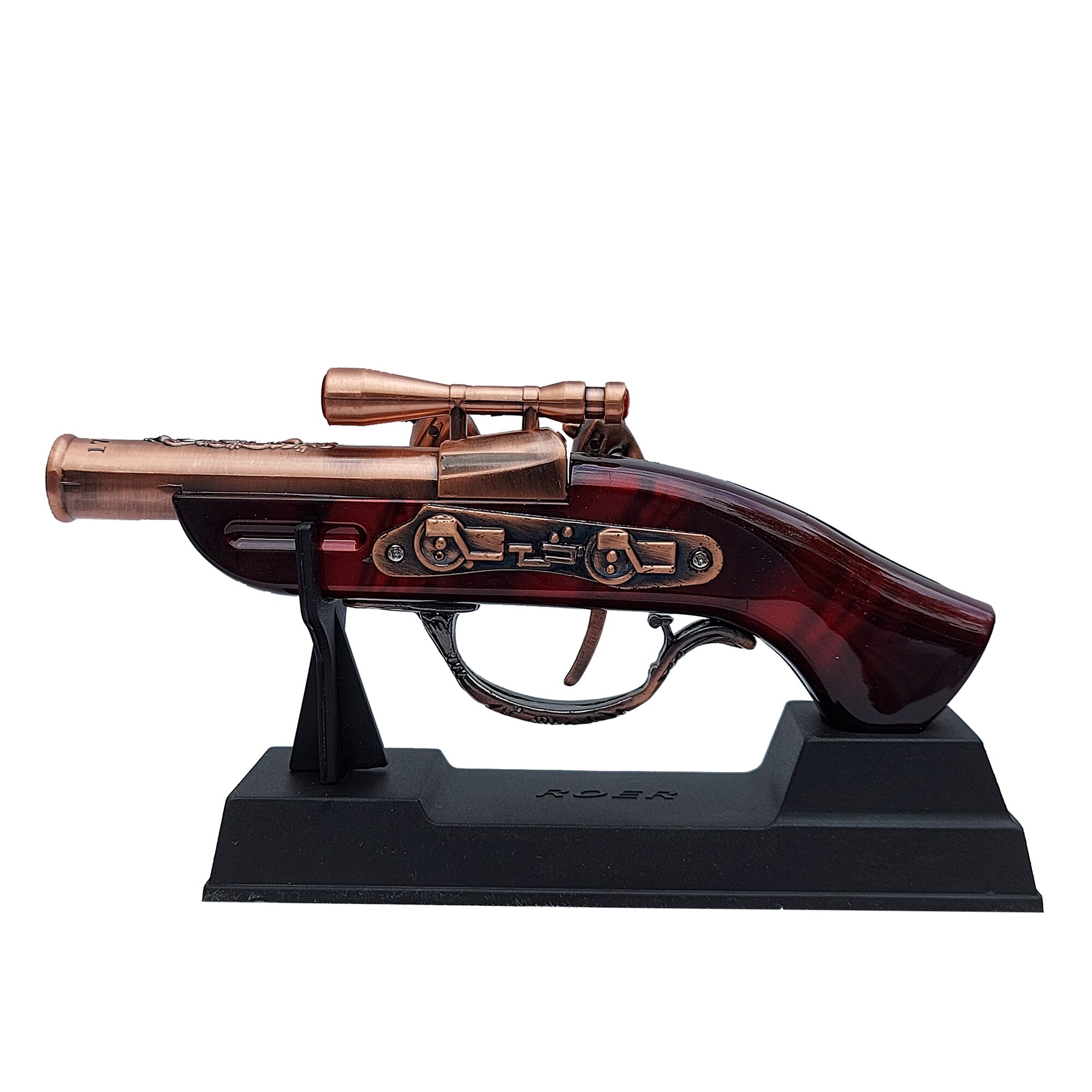 Decoratiune ArtDeco Pistol Bricheta model vintage, dimensiuni 17 x 7 x 3 cm (lungime x inaltime x grosime)