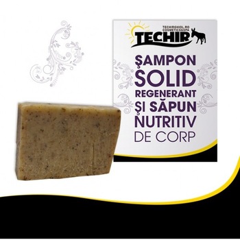 Techir Sampon solid regenerant si sapun nutritiv 100 g Techir Sampon solid regenerant si sapun nutritiv 100 g