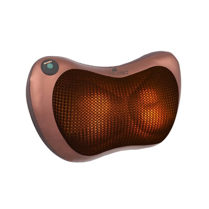 Електрическа масажна възглавница Malatec, за врат и гръб, с отопление, 12V 220V