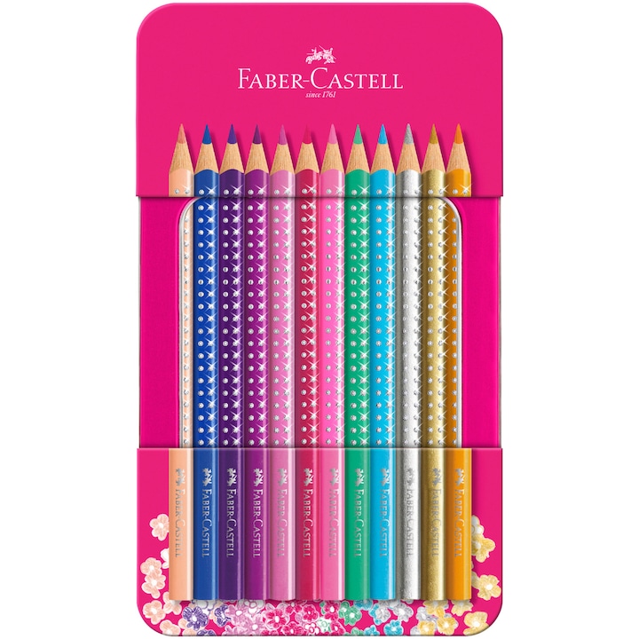Faber-Castell Sparkle Színes ceruza szett, 12 db