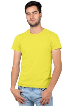 tricou clasic a7 barbatesc bumbac galben imagen 18_0_
0