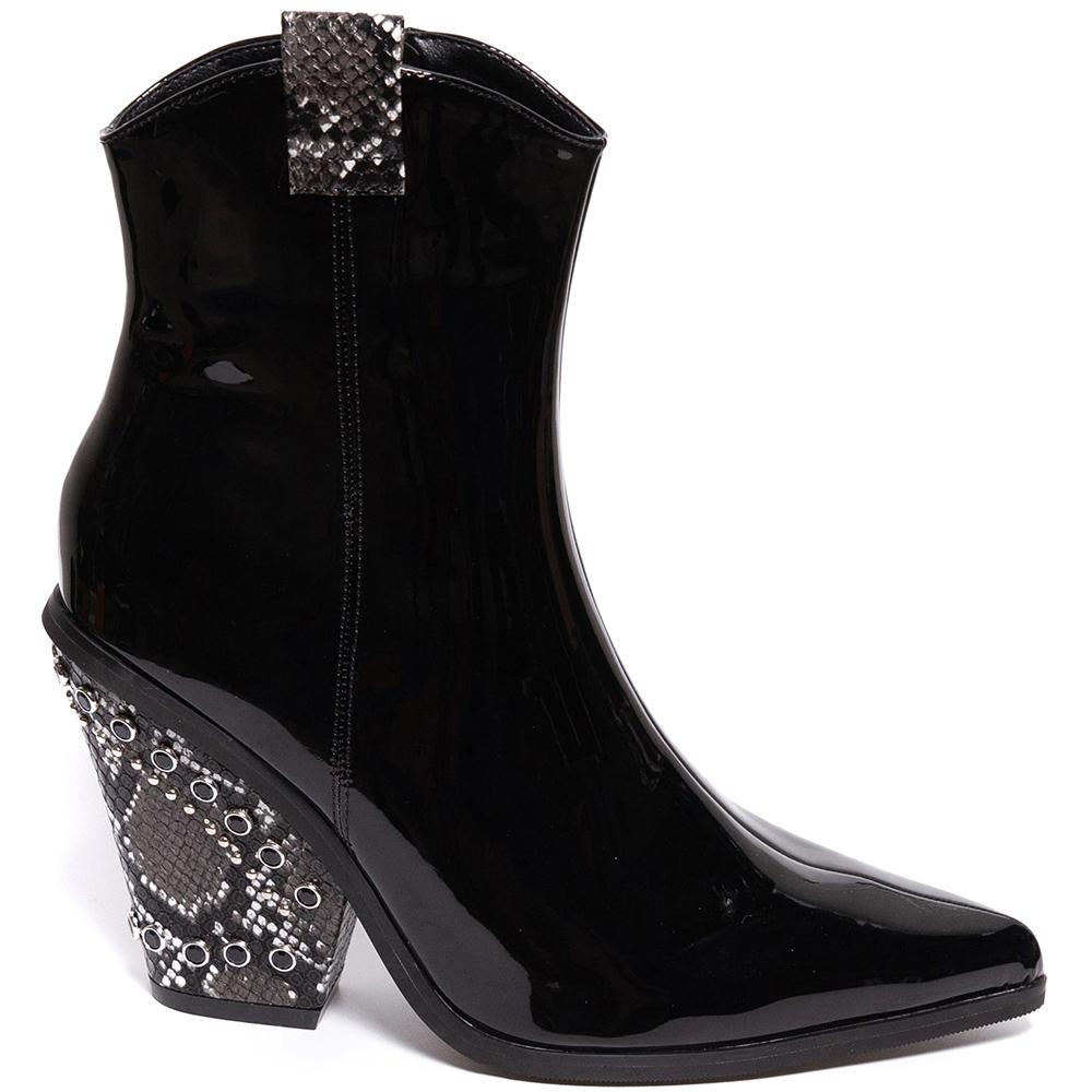 Botine dama Tilda, Negru, Negru