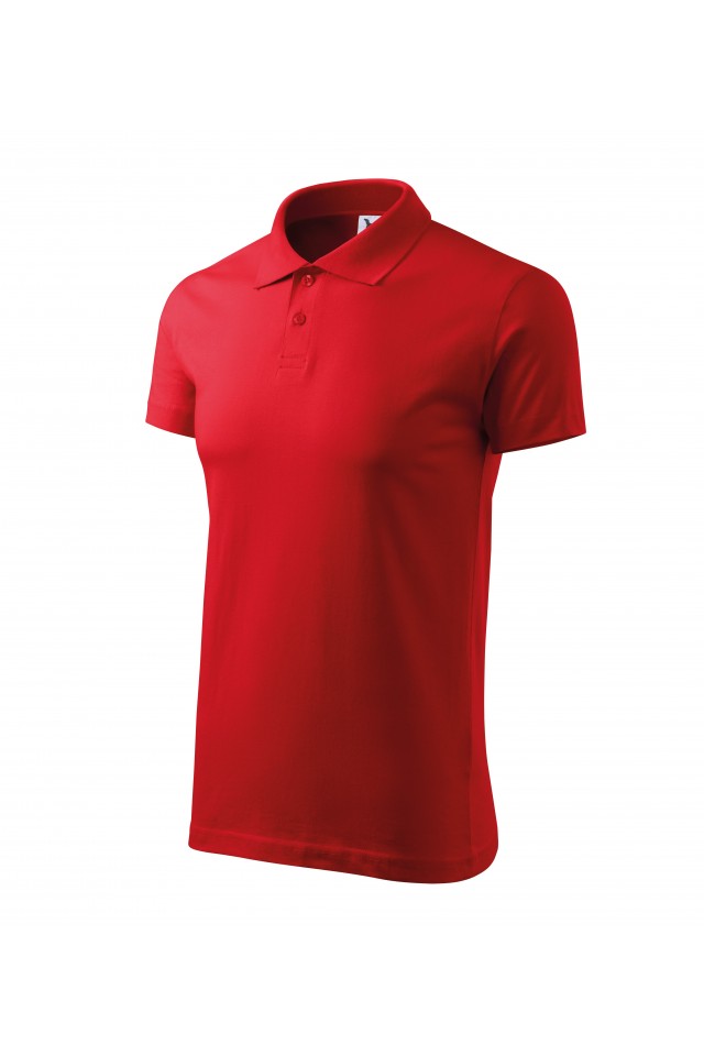 Tricou barbati, tip polo,Rosu 202-07, Rosu