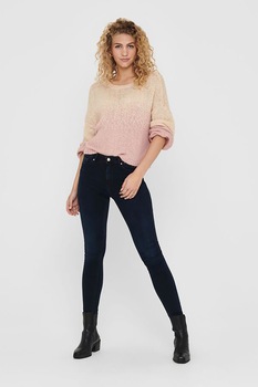 Only, Blugi skinny cu 5 buzunare, Bleumarin inchis, XS-L32 Only, Blugi skinny cu 5 buzunare, Bleumarin inchis, XS-L32