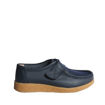 Mocasini dama, albastri, cu banda velcro, Albastru Mocasini dama, albastri, cu banda velcro, Albastru