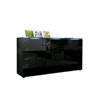 comoda tv cu led 4 sertare negru negru lucios faro imagen 47_0_
0