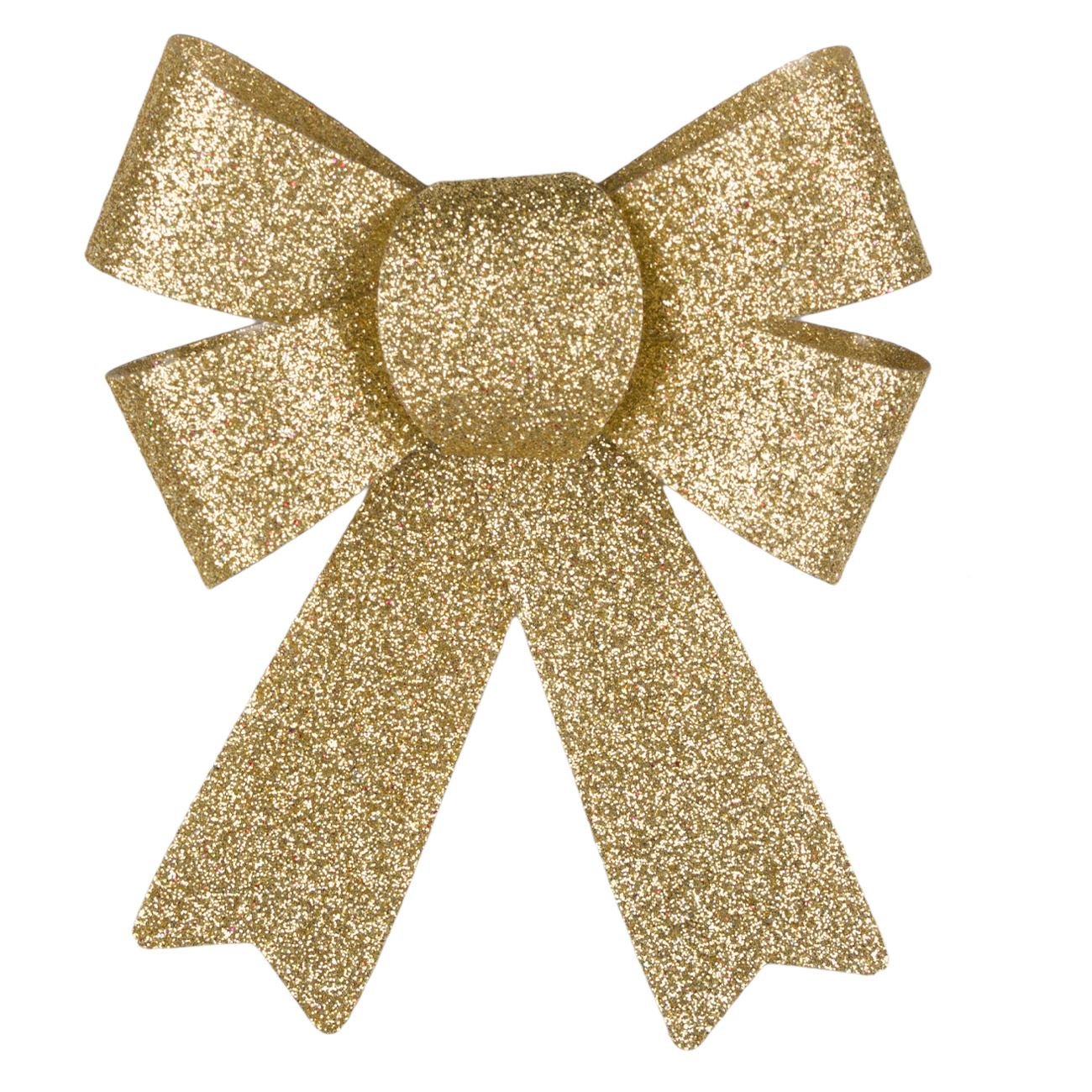 Set 3 fundite aurii de Craciun, 10 x 13 cm