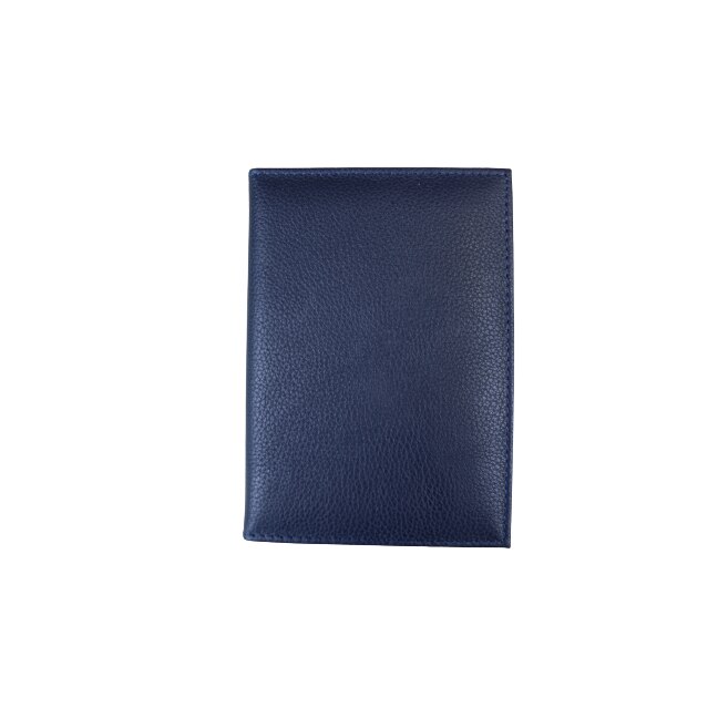 Portofel pentru acte din piele naturala, Hassion, B09 Blue