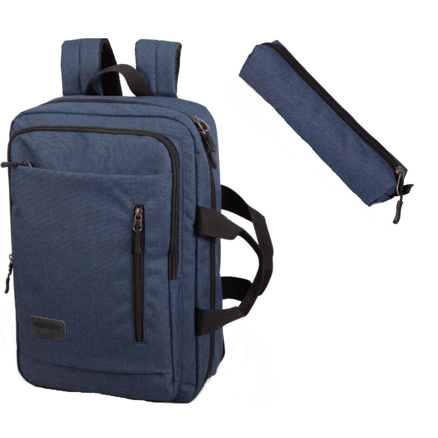 Set scoala Charro Messenger - Ghiozdan + Etui - albastru