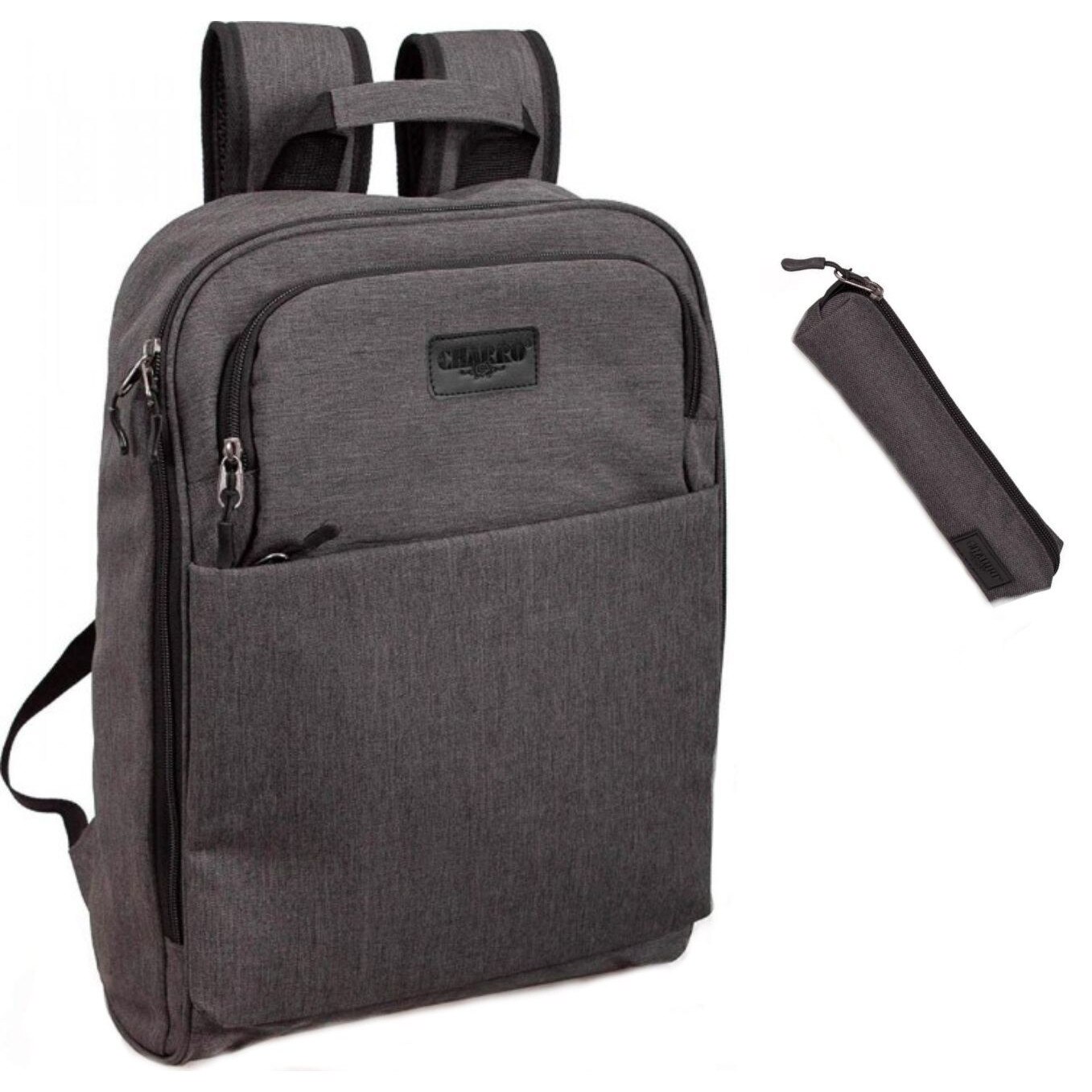 Set scoala Charro Light - Ghiozdan + Etui - gri