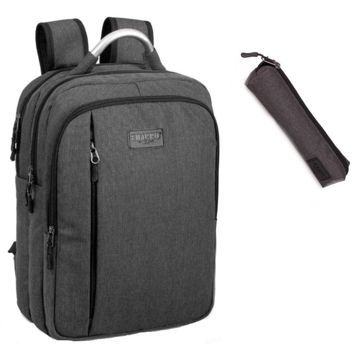 Set scoala Charro Champion - Ghiozdan + Etui - gri