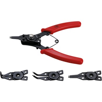 Cleste patent pentru sigurante de interior si exterior, cu varfuri interschimbabile, 160 mm, 5 piese, BGS 454 Cleste patent pentru sigurante de interior si exterior, cu varfuri interschimbabile, 160 mm, 5 piese, BGS 454