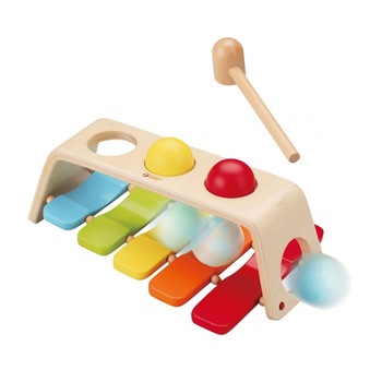 Jucarie 2in1, Xilofon cu 3 Bile si Ciocan, din Lemn de Calitate, 12 luni +, Multicolor Jucarie 2in1, Xilofon cu 3 Bile si Ciocan, din Lemn de Calitate, 12 luni +, Multicolor