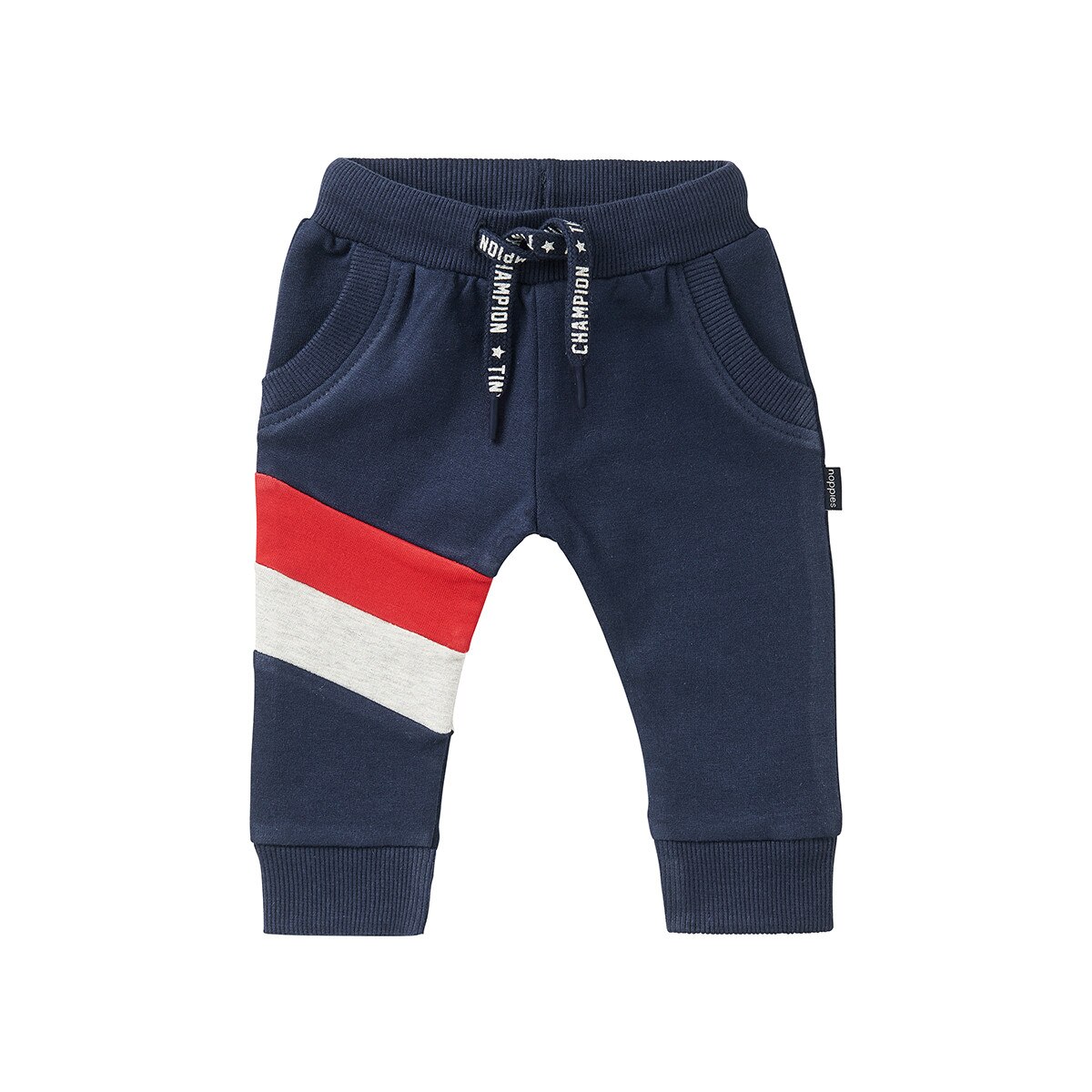 Pantaloni bebe, Noppies, bumbac organic, Mabopane, bleumarin, Bleumarin