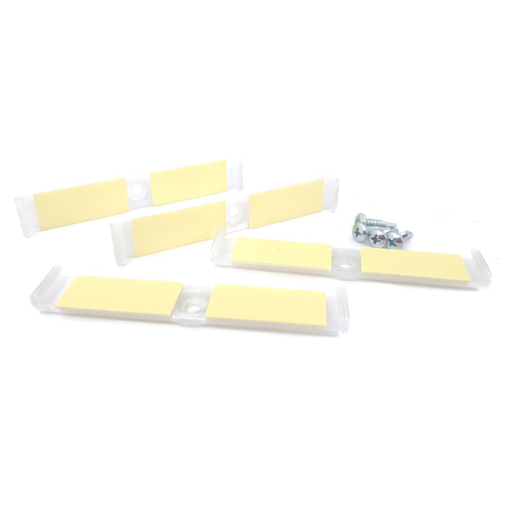 Комплект поставки за регистрационен номер Ultra Slim - 4 части, предна + задна, без рамка, безцветни