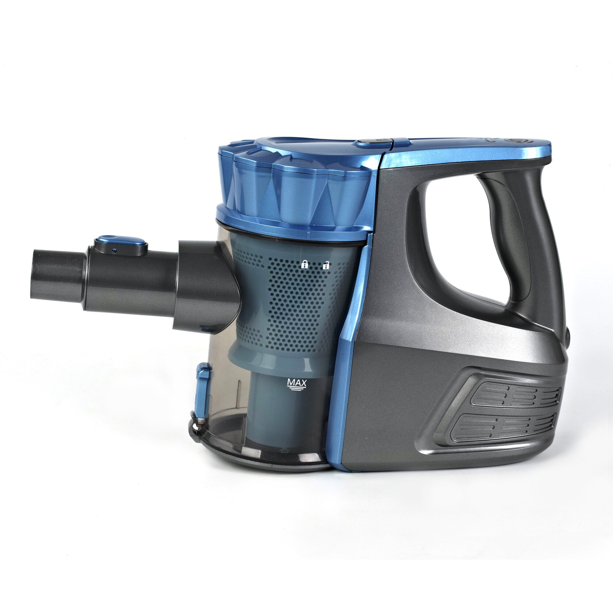 Aspirator de mana, Jocca, 100-240V ~ 50 / 60Hz 0.5A, Albastru, 2200Mah, 0.8 l