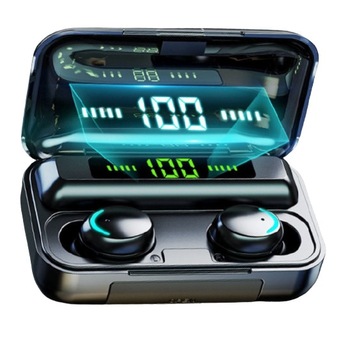 Casti In ear F9 Bluetooth, TWS, Wireless, Universal Negru Casti In ear F9 Bluetooth, TWS, Wireless, Universal Negru