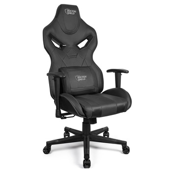 Scaun Gaming Profesional Dr.Shield Warrior, King Size, Cadru Otel, Piele Sintetica - Negru/Negru Scaun Gaming Profesional Dr.Shield Warrior, King Size, Cadru Otel, Piele Sintetica - Negru/Negru
