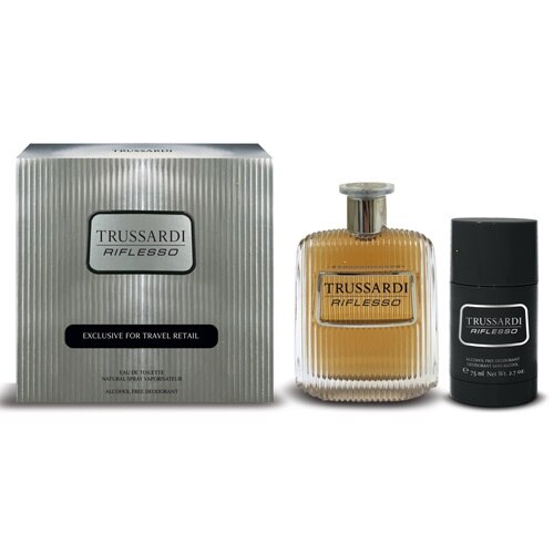 Set Trussardi Riflesso, Barbati: Apa de toaleta, 100 ml + Deo-stick, 75 ml