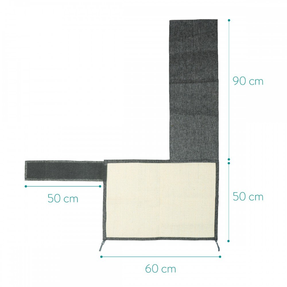 Protectie impotriva zgarieturilor pentru Pisici, 60x70 cm, Sisal