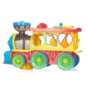Jucarie interactiva – Tren cu 6 forme de sortare, lumini si sunete Jucarie interactiva – Tren cu 6 forme de sortare, lumini si sunete