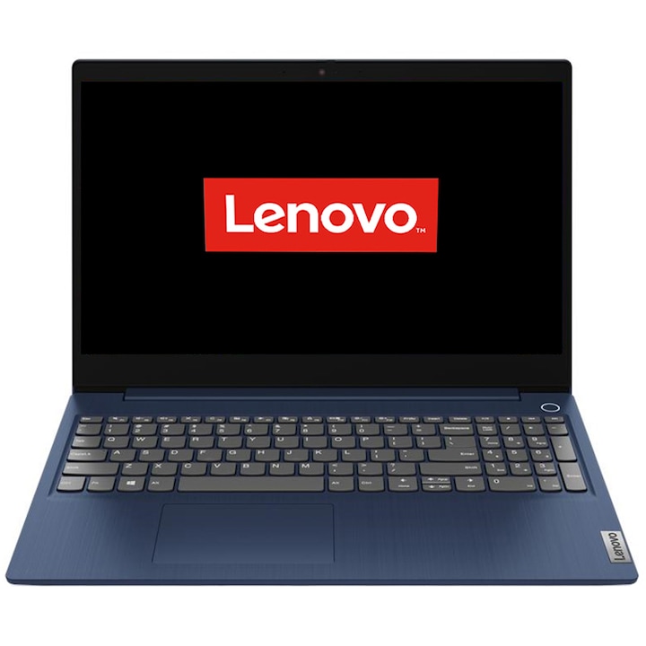 Lenovo IdeaPad 3 15ADA05 15.6 FullHD laptop, AMD Ryzen 5 3500U, 8GB, 256GB M.2 SSD, AMD Radeon Vega 8 Graphics, FreeDOS, Magyar billentyűzet, Kék