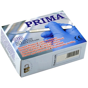 Lame bisturiu Otel-Carbon nr 15C 100buc Lame bisturiu Otel-Carbon nr 15C 100buc