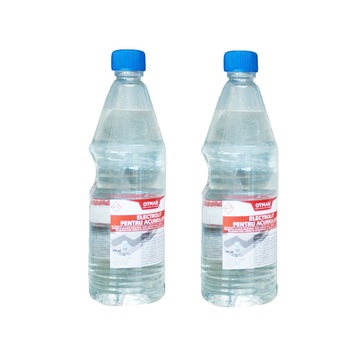 Set 2 bucati electrolit pentru acumulatori, OTM, Motor Starter, 1 litru Set 2 bucati electrolit pentru acumulatori, OTM, Motor Starter, 1 litru