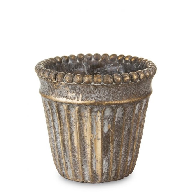 Ghiveci de piatra, bronz, 15x14.5 cm