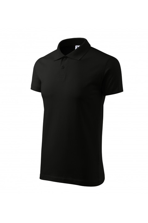 Férfi póló, póló típusú, Fekete 202-01, Fekete