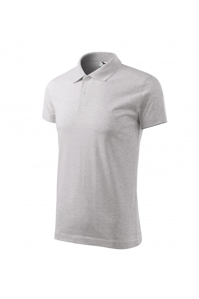 Tricou barbati, tip polo,Gri deschis 202-03, Gri