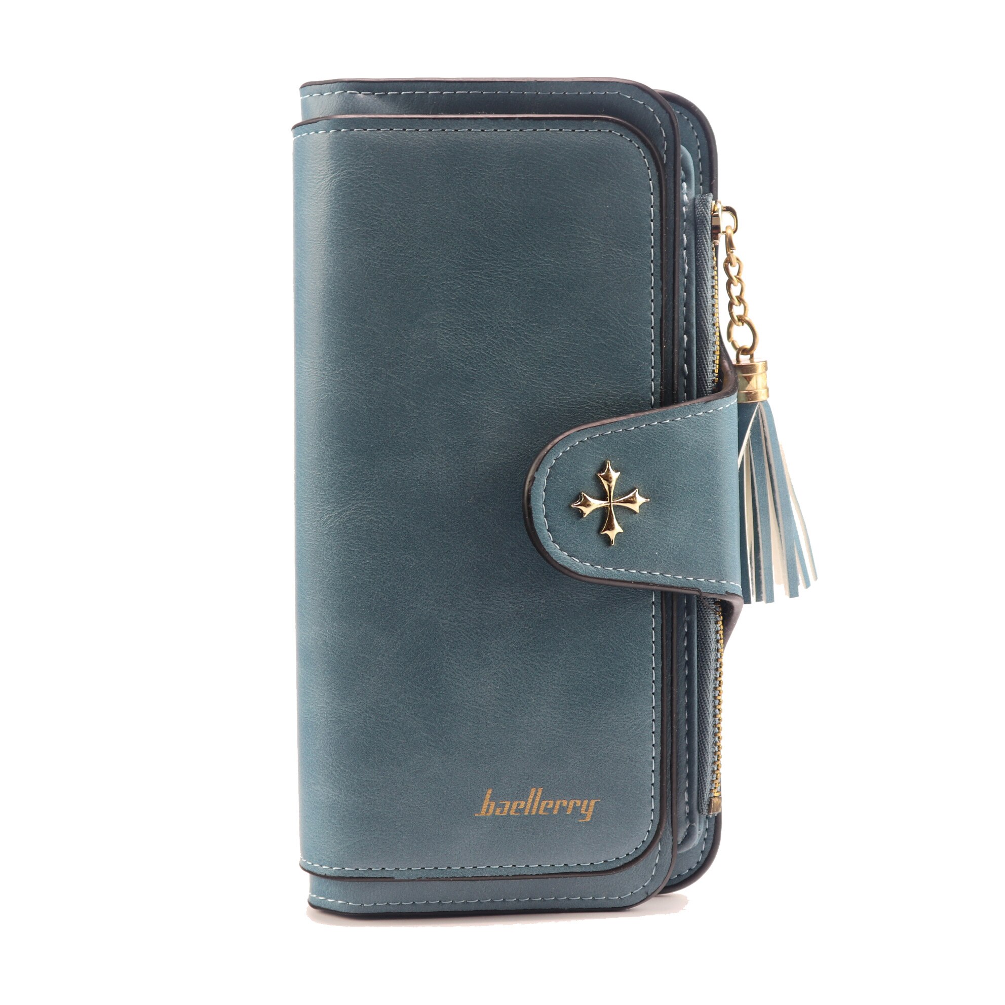 Portofel Dama, Baellerry, Bleu, Piele ecologica