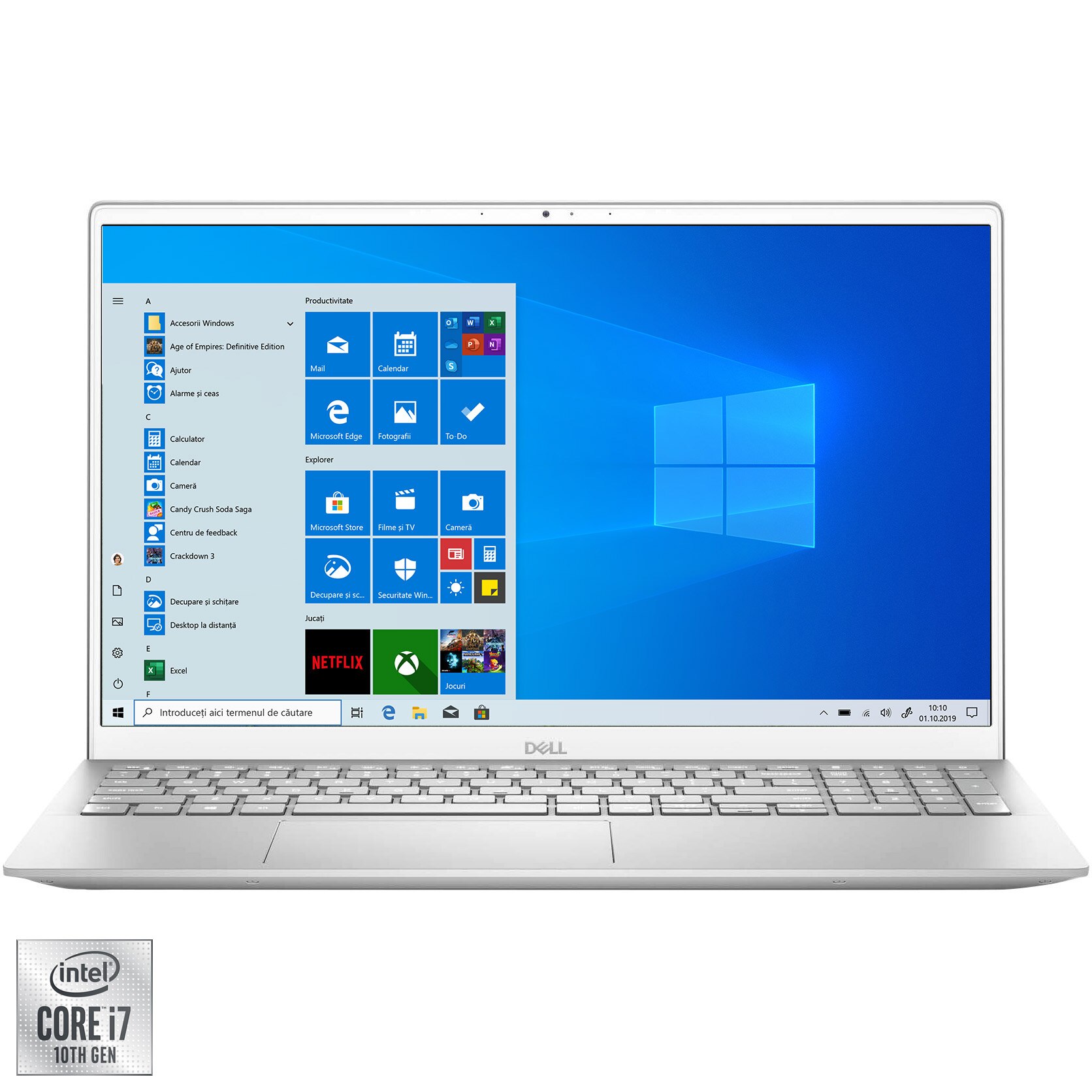Laptop DELL Inspiron 5501 cu procesor Intel Core i7-1065G7 pana la