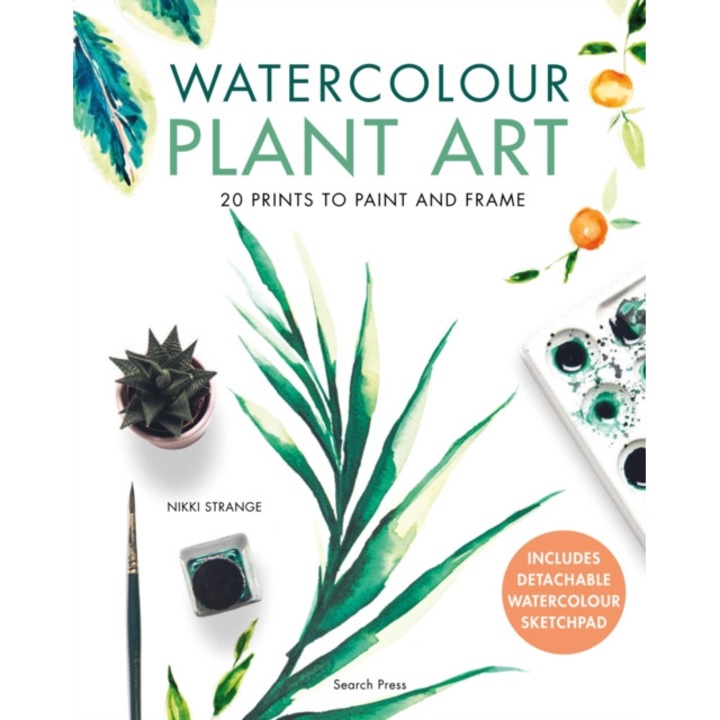 Watercolour Plant Art 20 Prints to Paint and Frame, Strange Nikki