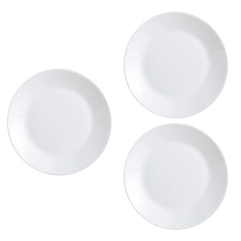 Set 3 Farfurii Opal, Alb Opal 25 cm Set 3 Farfurii Opal, Alb Opal 25 cm