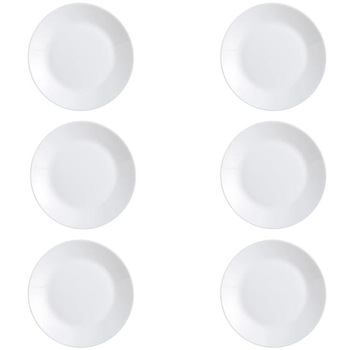 Set 6 Farfurii Opal, Alb Opal 25 cm Set 6 Farfurii Opal, Alb Opal 25 cm