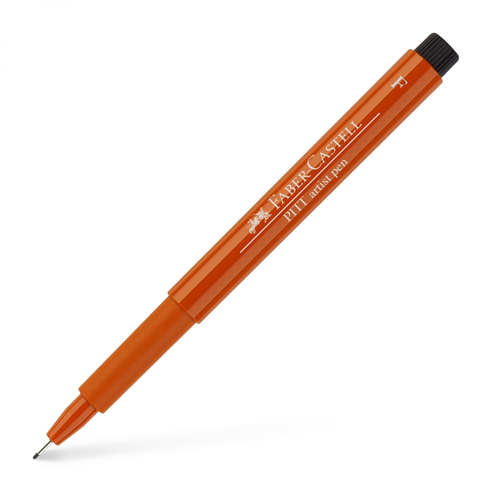 Marker Pitt Artist Pen F Faber-Castell, Rosu Sanguin