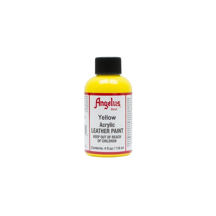 Vopsea acrilica Yellow pentru piele, Angelus Standard 118 ml