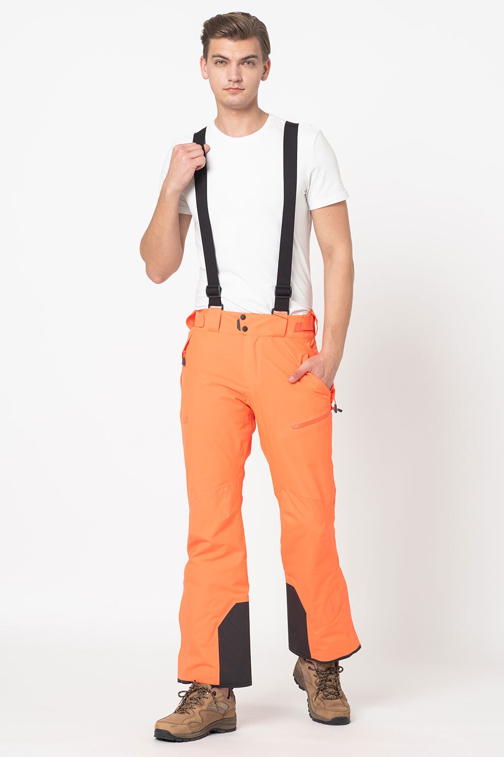 Jack Wolfskin, Pantaloni impermeabili pentru ski Great, Oranj neon