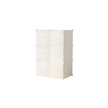 Dulap modular din plastic cu schelet metalic, D3256, culoare Crem, 110 x 75 x 37 cm Dulap modular din plastic cu schelet metalic, D3256, culoare Crem, 110 x 75 x 37 cm